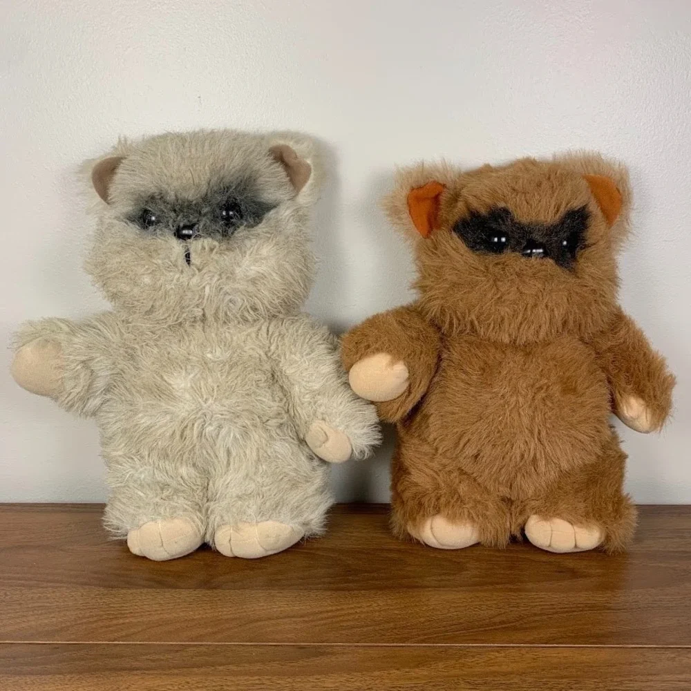Vintage 83' Kenner Star Wars Ewok Plush Lot Wicket & Princess Kneesaa No Clothes